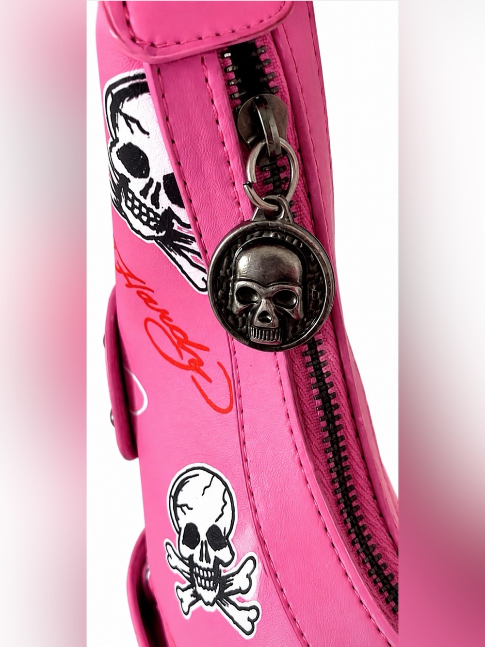 Ed Hardy Dalinda Applique Hobo Bag - Studded Pink - Picture 8 of 8